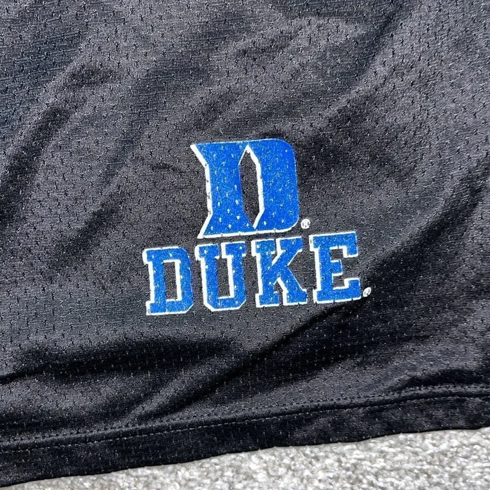 Duke university Blue devils nylon mesh vintage retro basketball training shorts